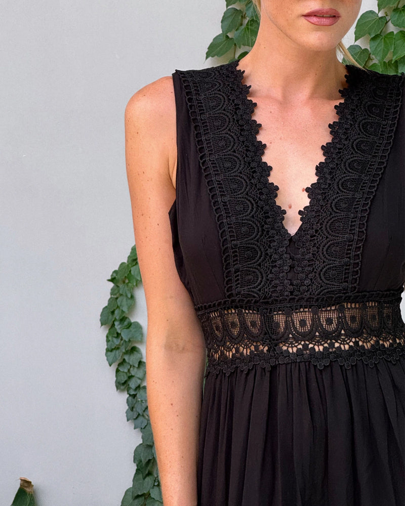 Franziska - Robe classique élégante pour femmes avec décolleté en V profond