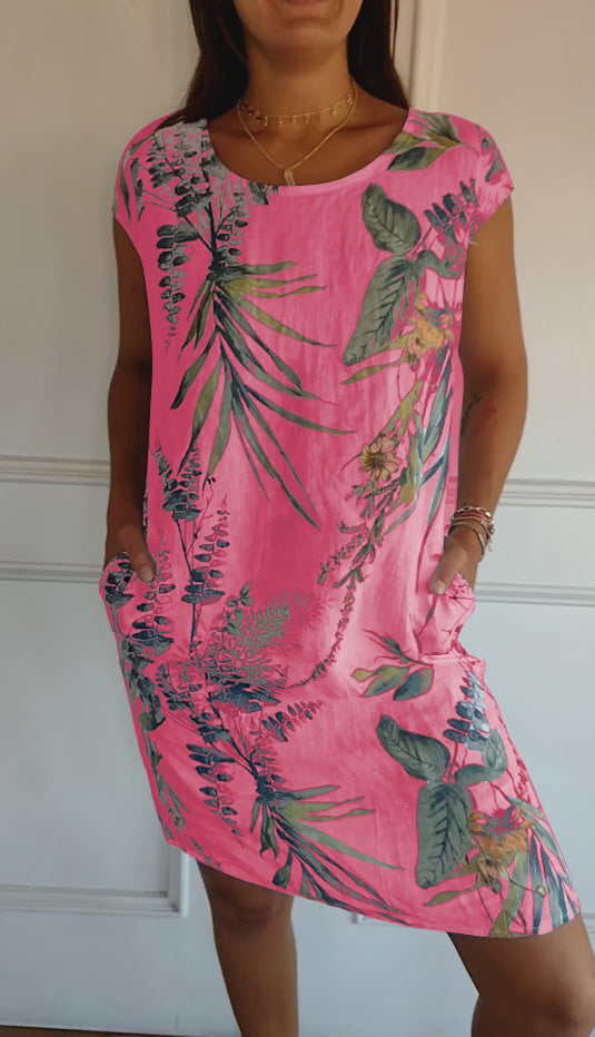 Annelin™ | Robe confortable avec col rond