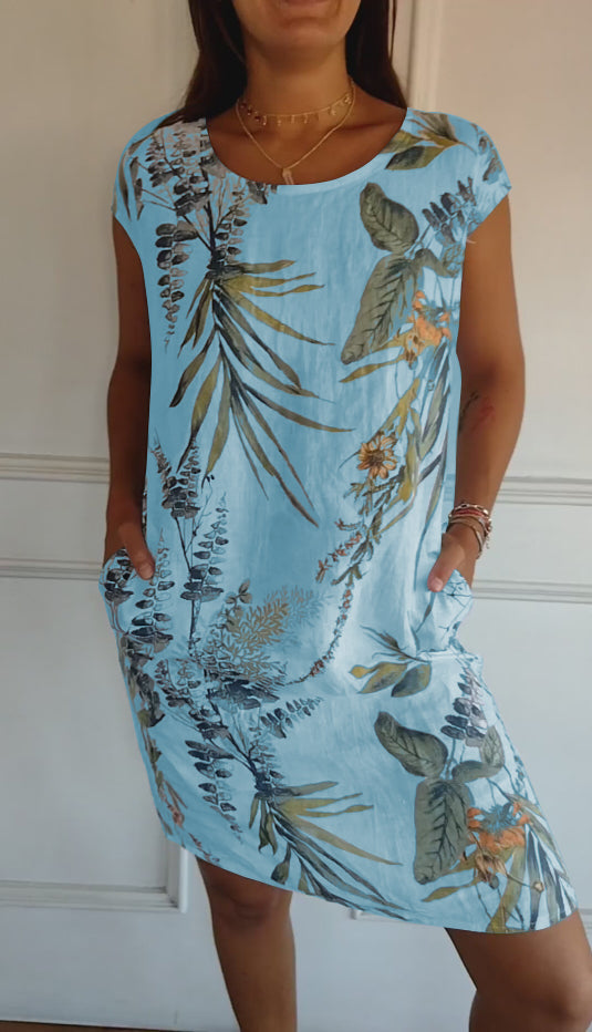 Annelin™ | Robe confortable avec col rond