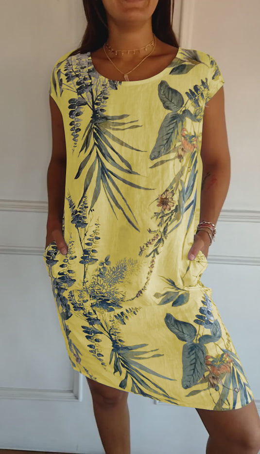 Annelin™ | Robe confortable avec col rond