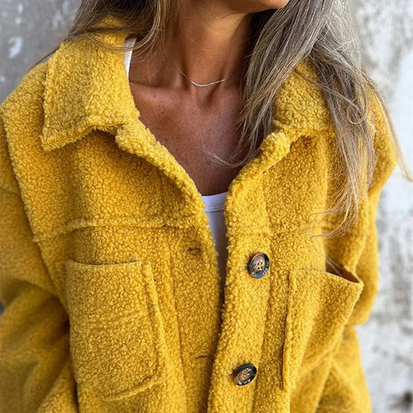Dion™ - Veste courte en laine avec revers