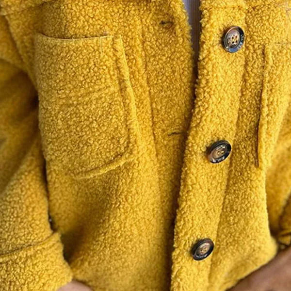Dion™ - Veste courte en laine avec revers