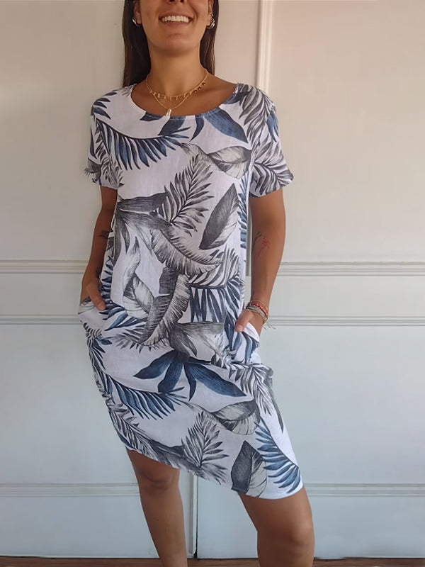 Annelin™ | Robe confortable avec col rond