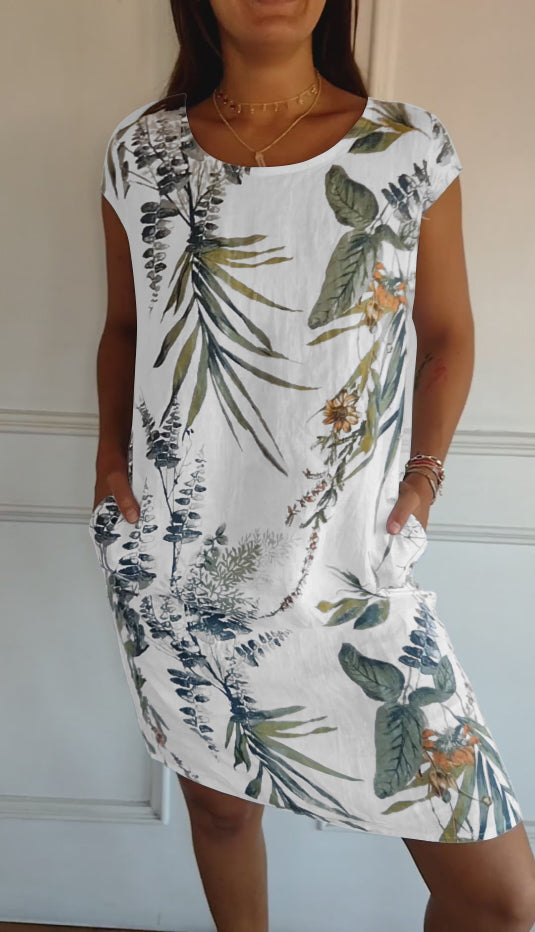 Annelin™ | Robe confortable avec col rond