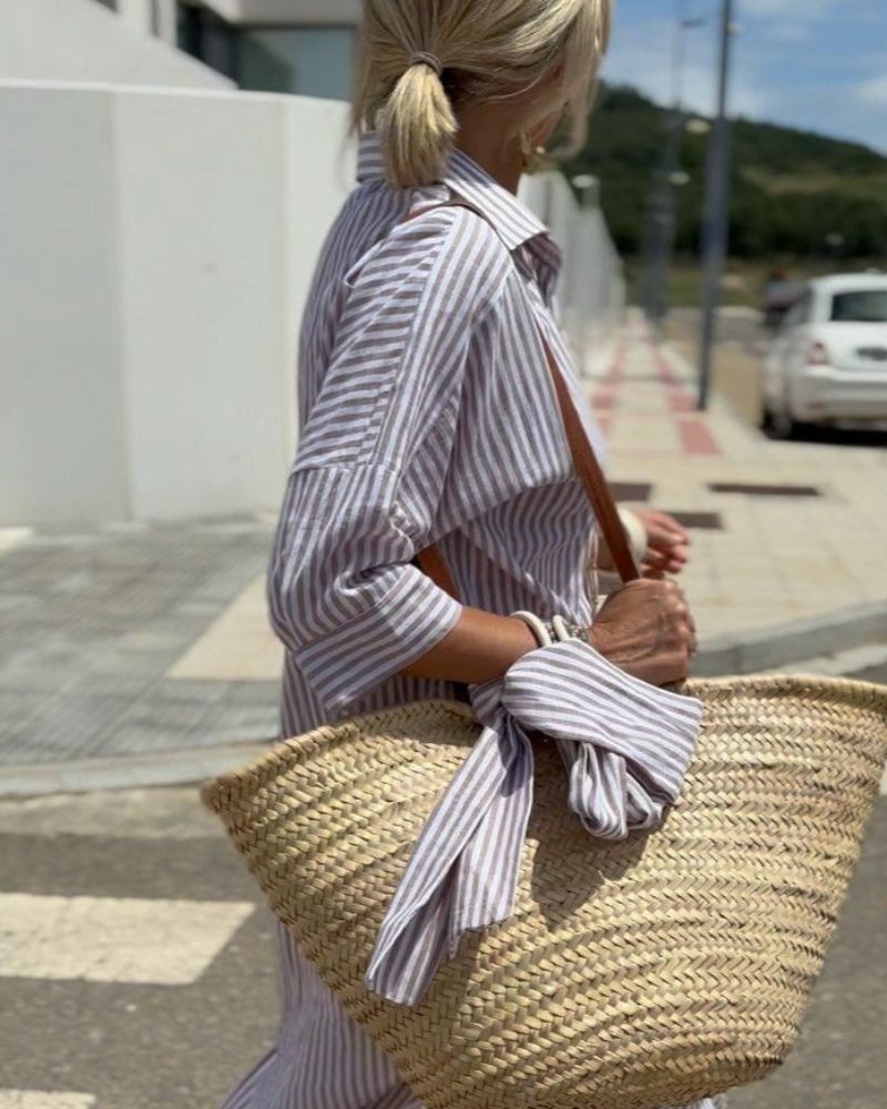 COLEN - ROBE CHEMISE À RAYURES CLASSIQUES