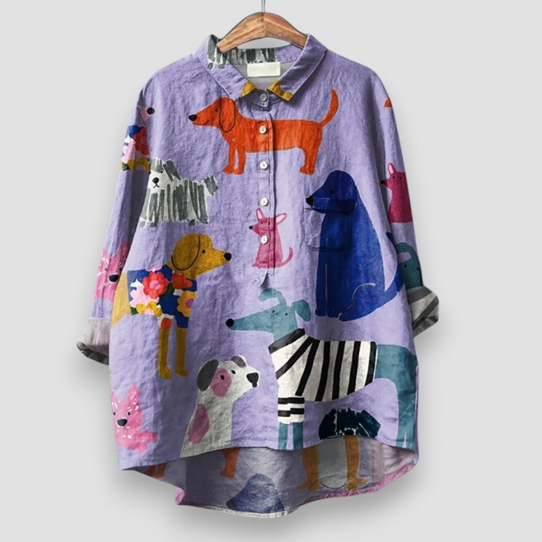 Amelie™ | T-shirt pour femme avec imprimé de chien