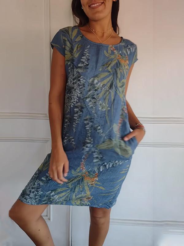 Annelin™ | Robe confortable avec col rond